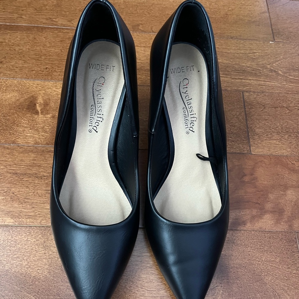 Wide Fit Black Heels by